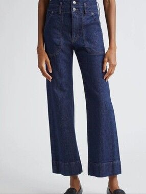 Hilde Crop Wide Leg Jeans Veronica Beard